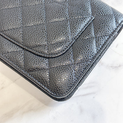 Chanel Wallet On Chain in Black GHW