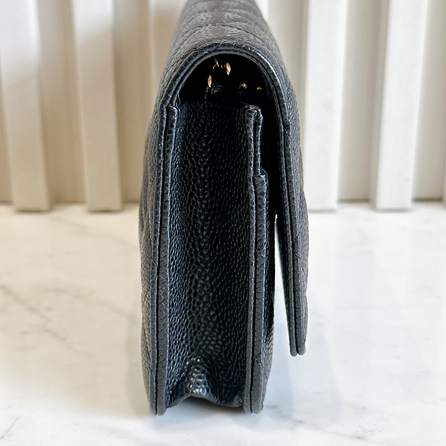 Chanel Wallet On Chain in Black GHW
