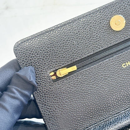 Chanel Wallet On Chain in Black GHW