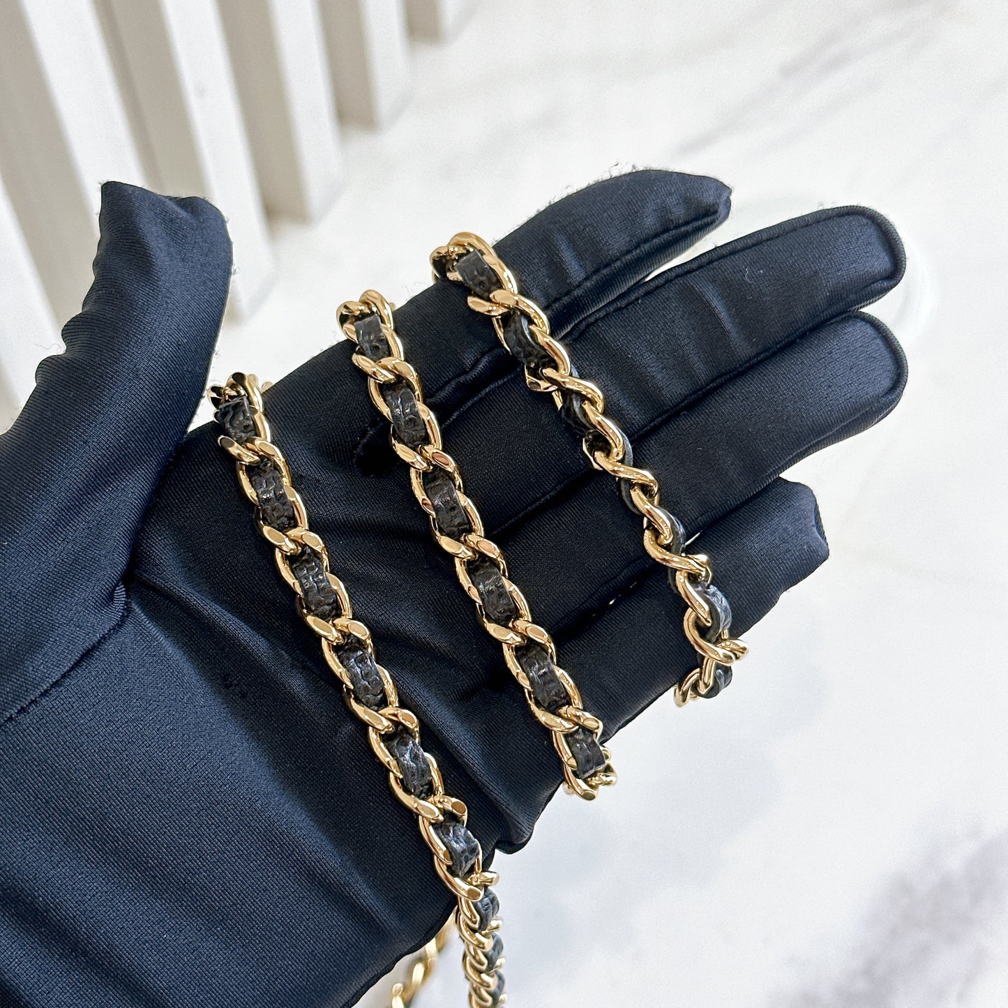 Chanel Wallet On Chain in Black GHW