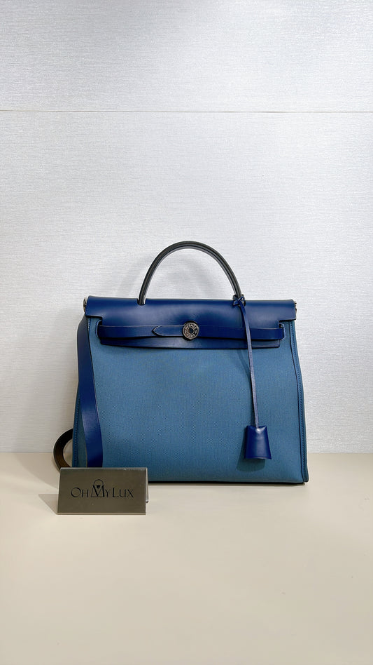 Hermes Herbag 31 in Blue