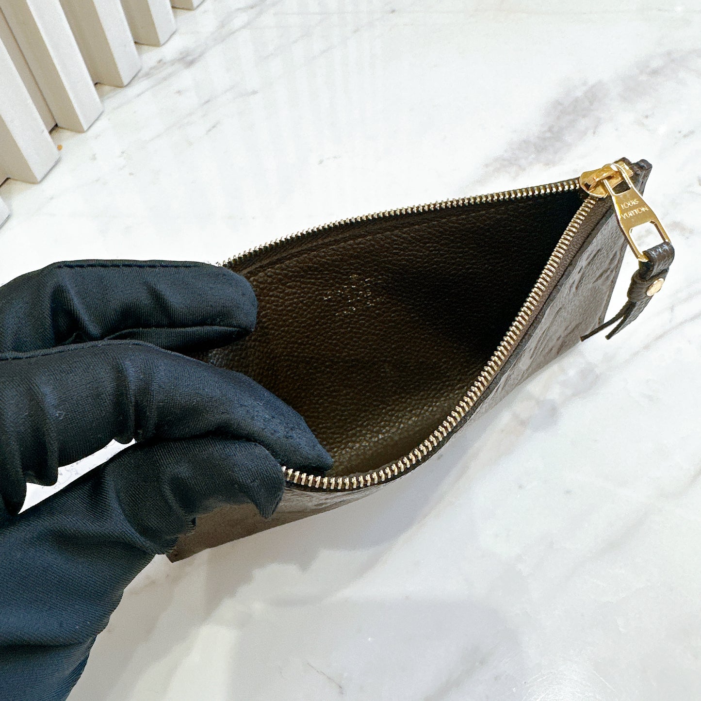 LV Felicie Pochette Zip Insert in Monogram Empreinte