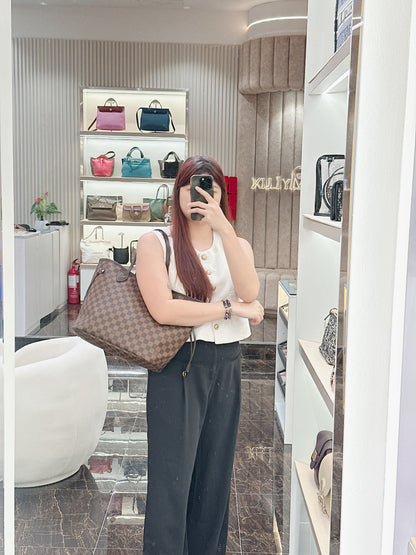 LV Neverfull MM in Damier Ebene