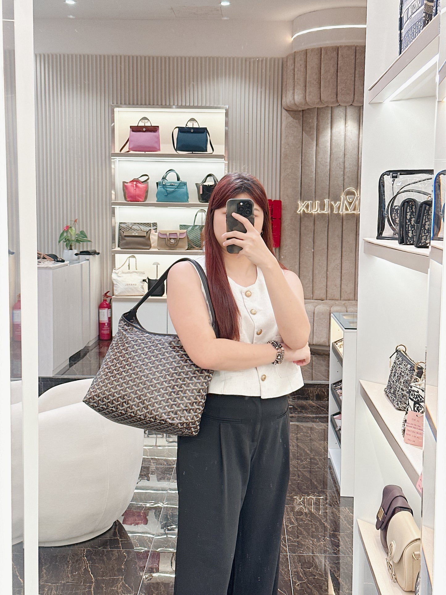 Goyard Boheme Hobo in Black