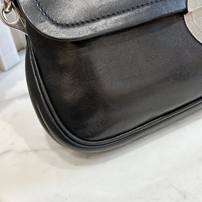 Prada Tassel Baguette in Black Nappa Leather