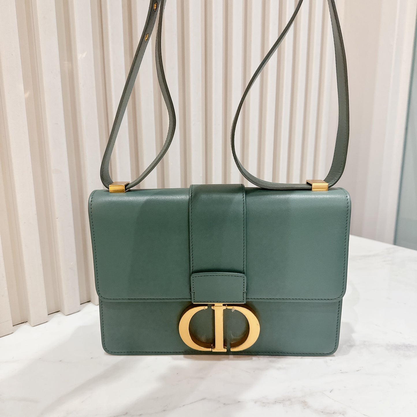 Dior Montaigne 30 Calfskin in Green