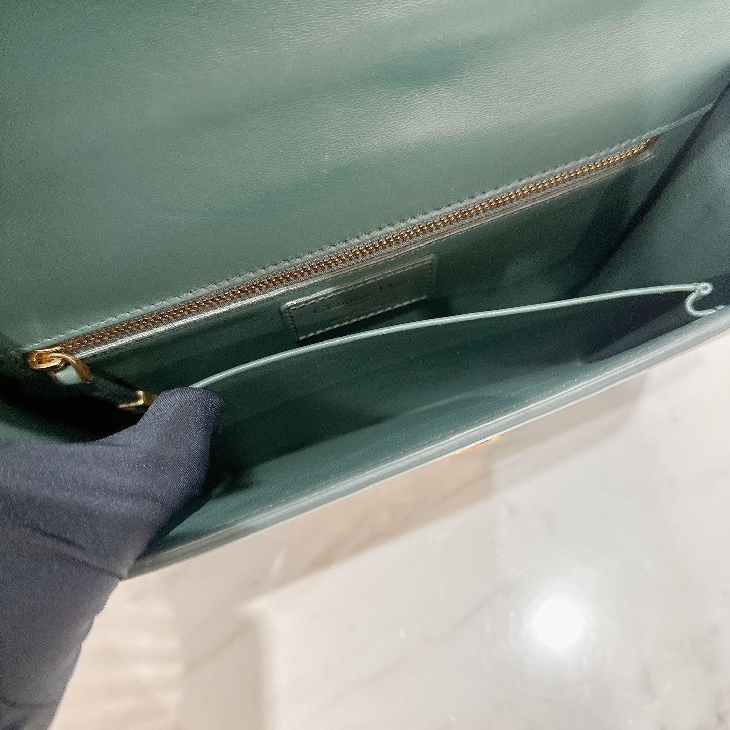Dior Montaigne 30 Calfskin in Green