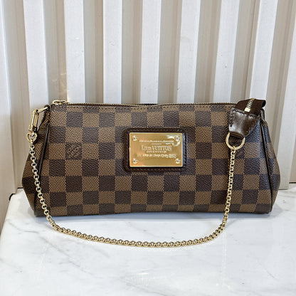 LV Damier Ebene Eva Clutch