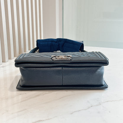 Chanel Boy Old Medium in Blue