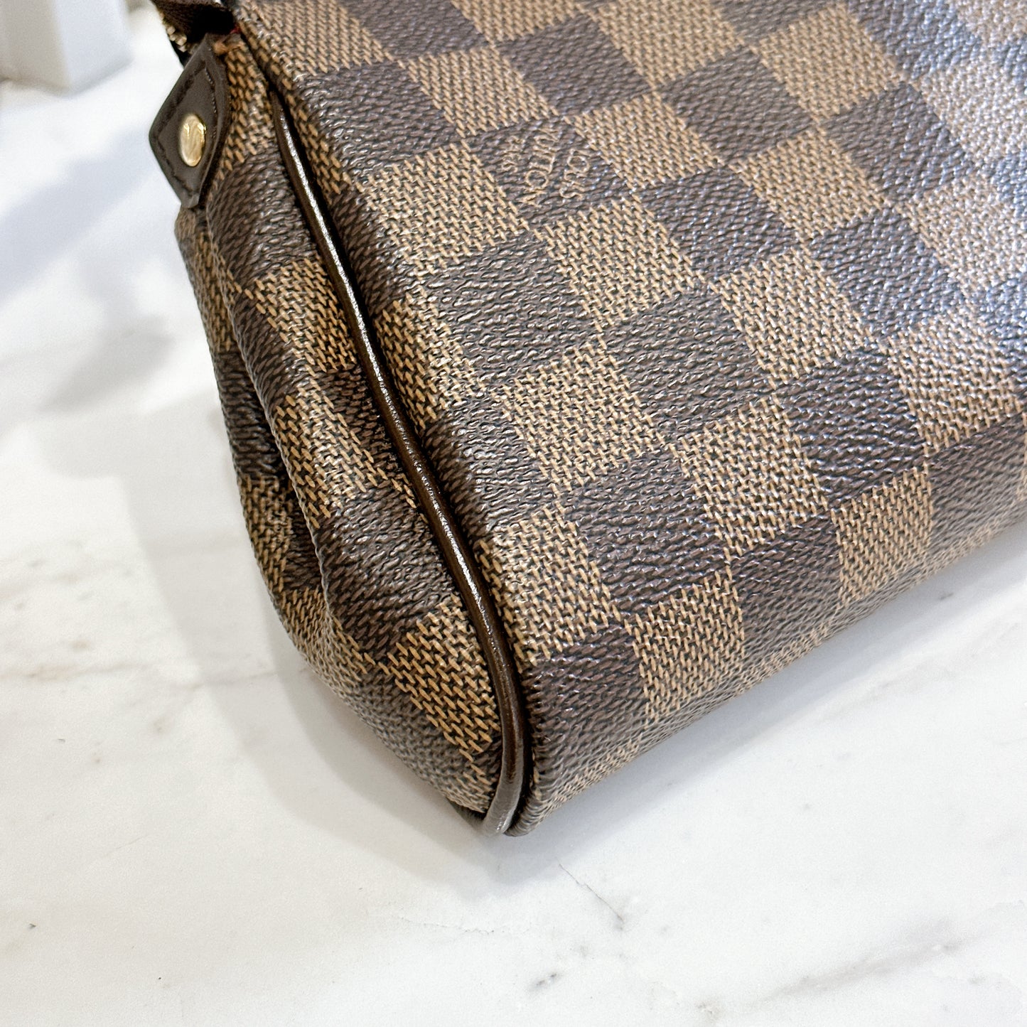 LV Damier Ebene Eva Clutch