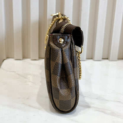 LV Damier Ebene Eva Clutch