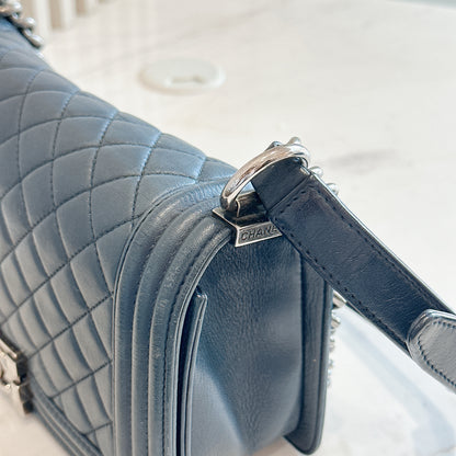 Chanel Boy Old Medium in Blue