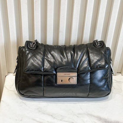 Prada Nappa Bomber Chain Bag