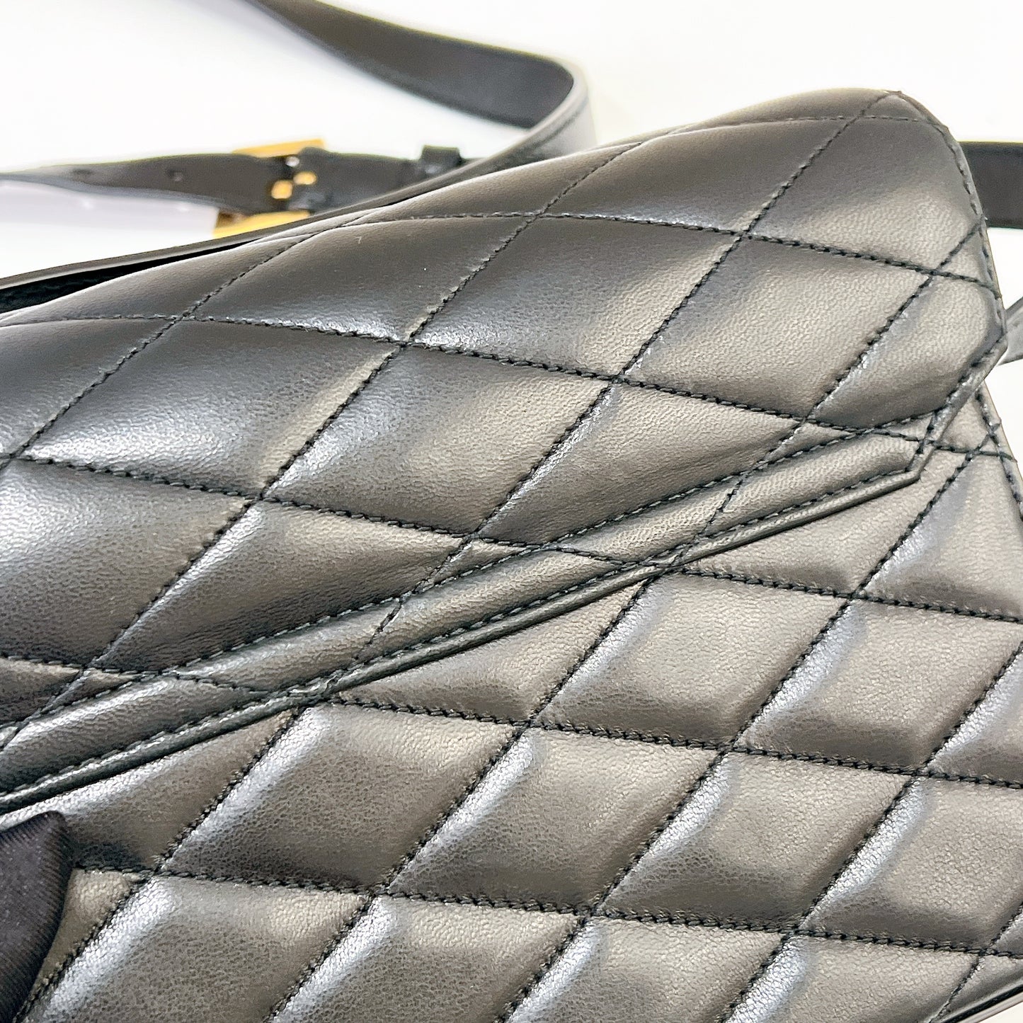 YSL June Box Bag in Black GHW