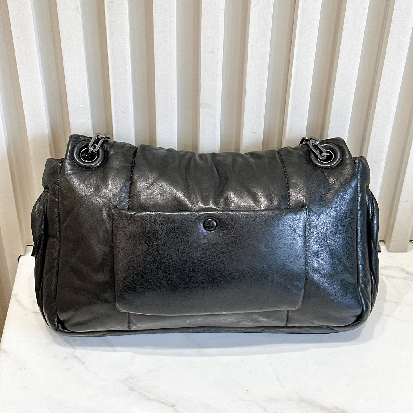 Prada Nappa Bomber Chain Bag