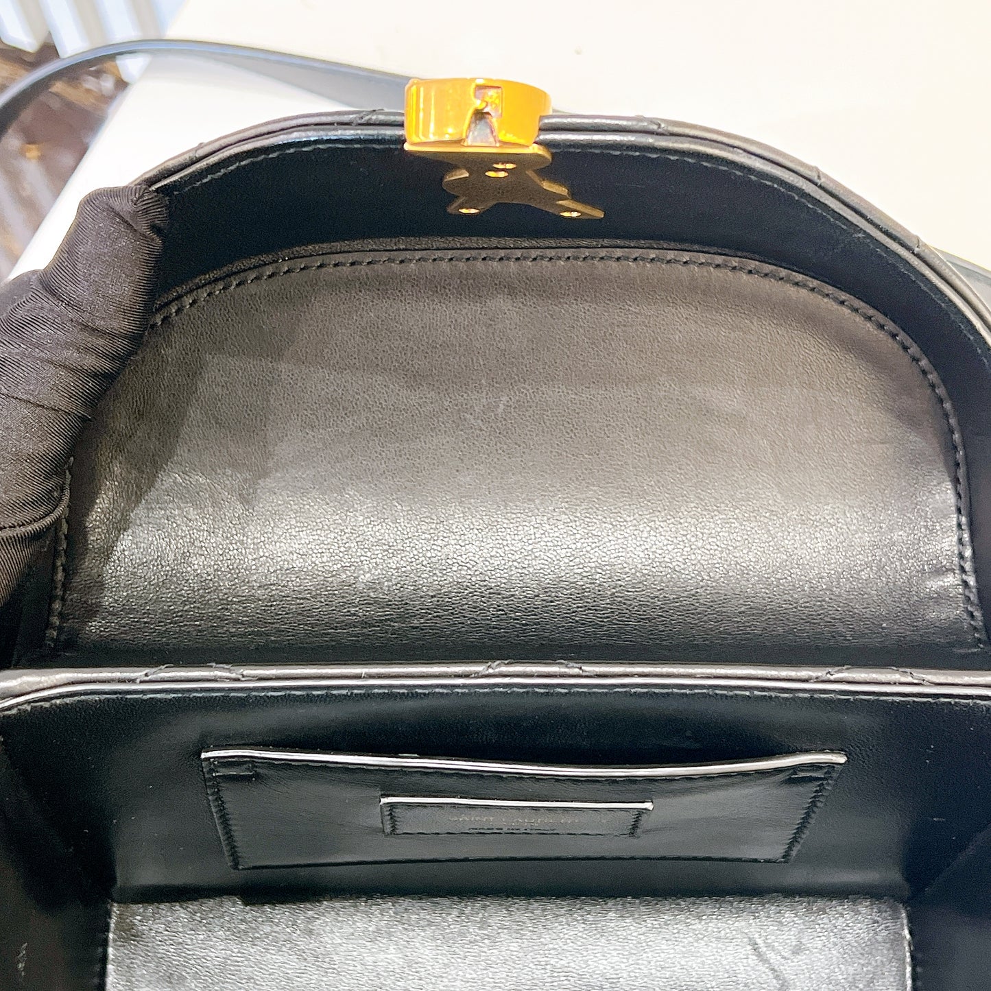 YSL June Box Bag in Black GHW