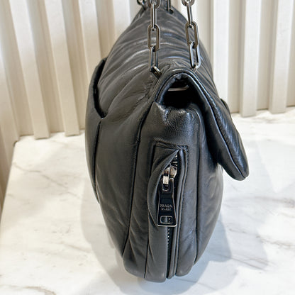 Prada Nappa Bomber Chain Bag