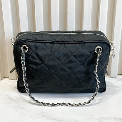Prada Quilted Tessuto Nylon Shoulder Bag