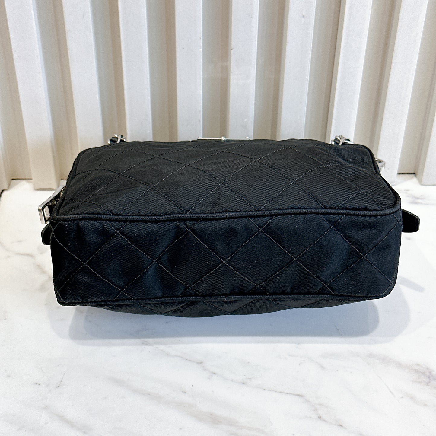 Prada Quilted Tessuto Nylon Shoulder Bag