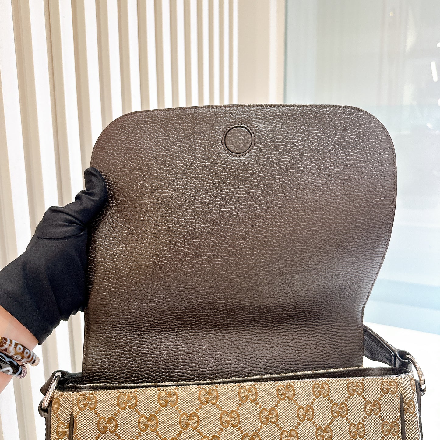 Gucci GG Canvas Messenger Bag