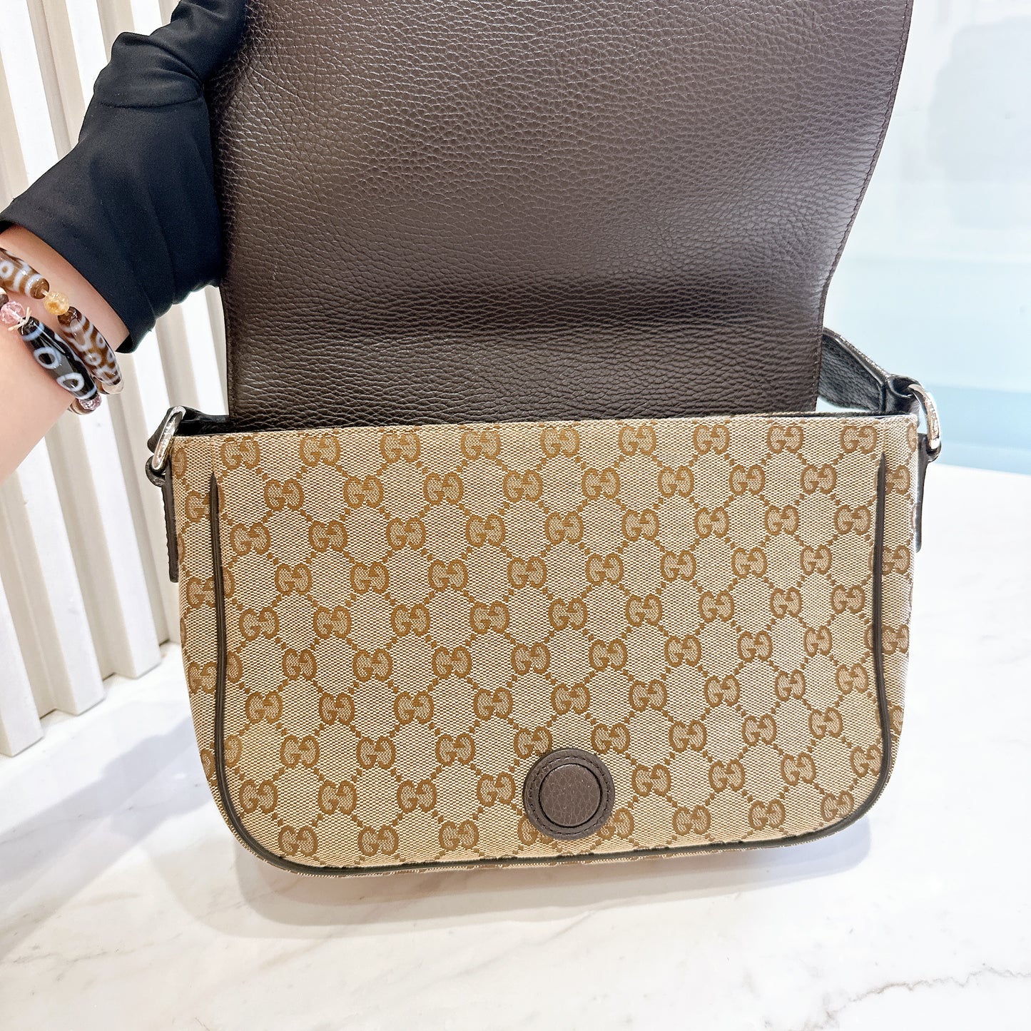 Gucci GG Canvas Messenger Bag
