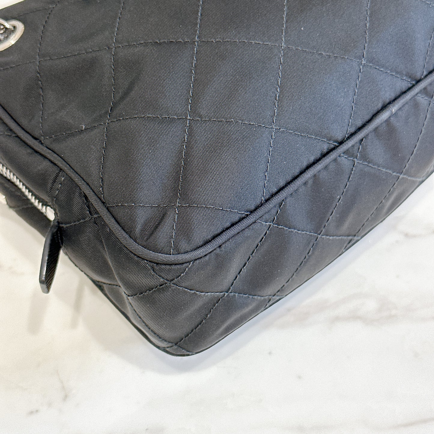 Prada Quilted Tessuto Nylon Shoulder Bag