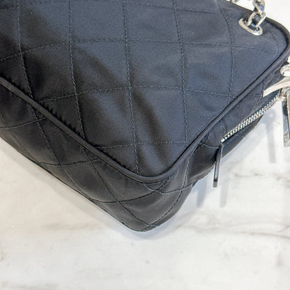 Prada Quilted Tessuto Nylon Shoulder Bag