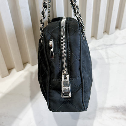 Prada Quilted Tessuto Nylon Shoulder Bag
