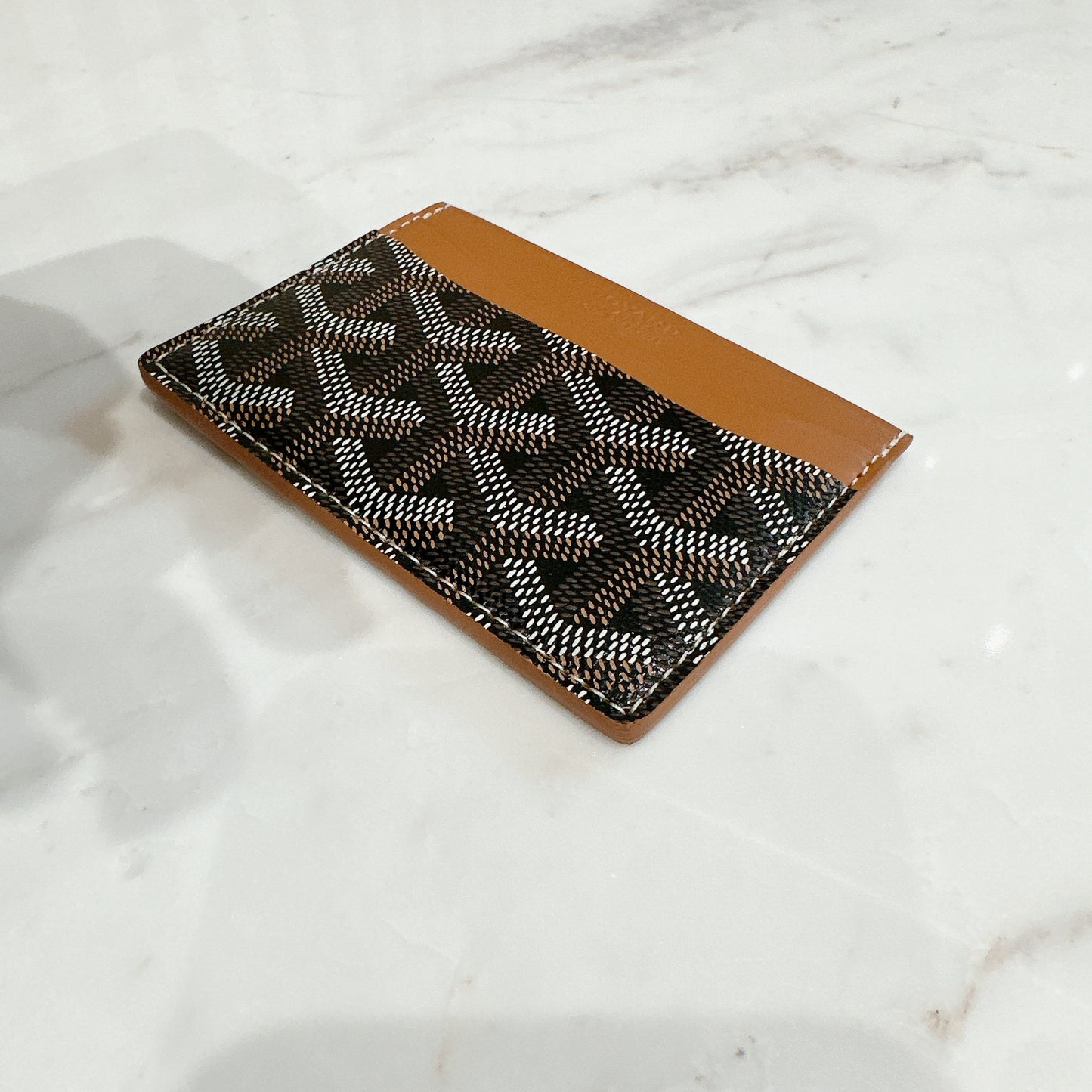 Goyard Sulpice Card Holder In Tan