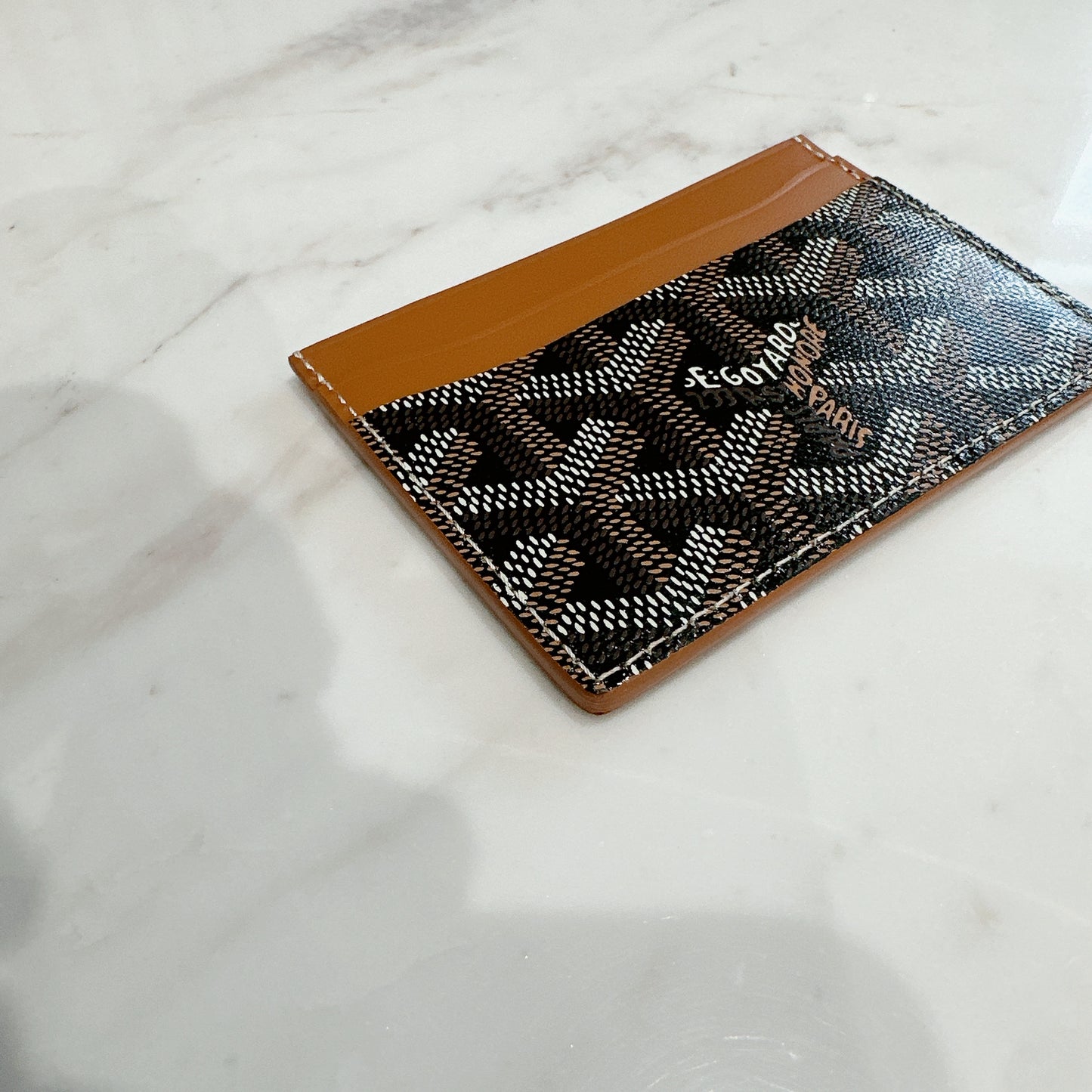 Goyard Sulpice Card Holder In Tan