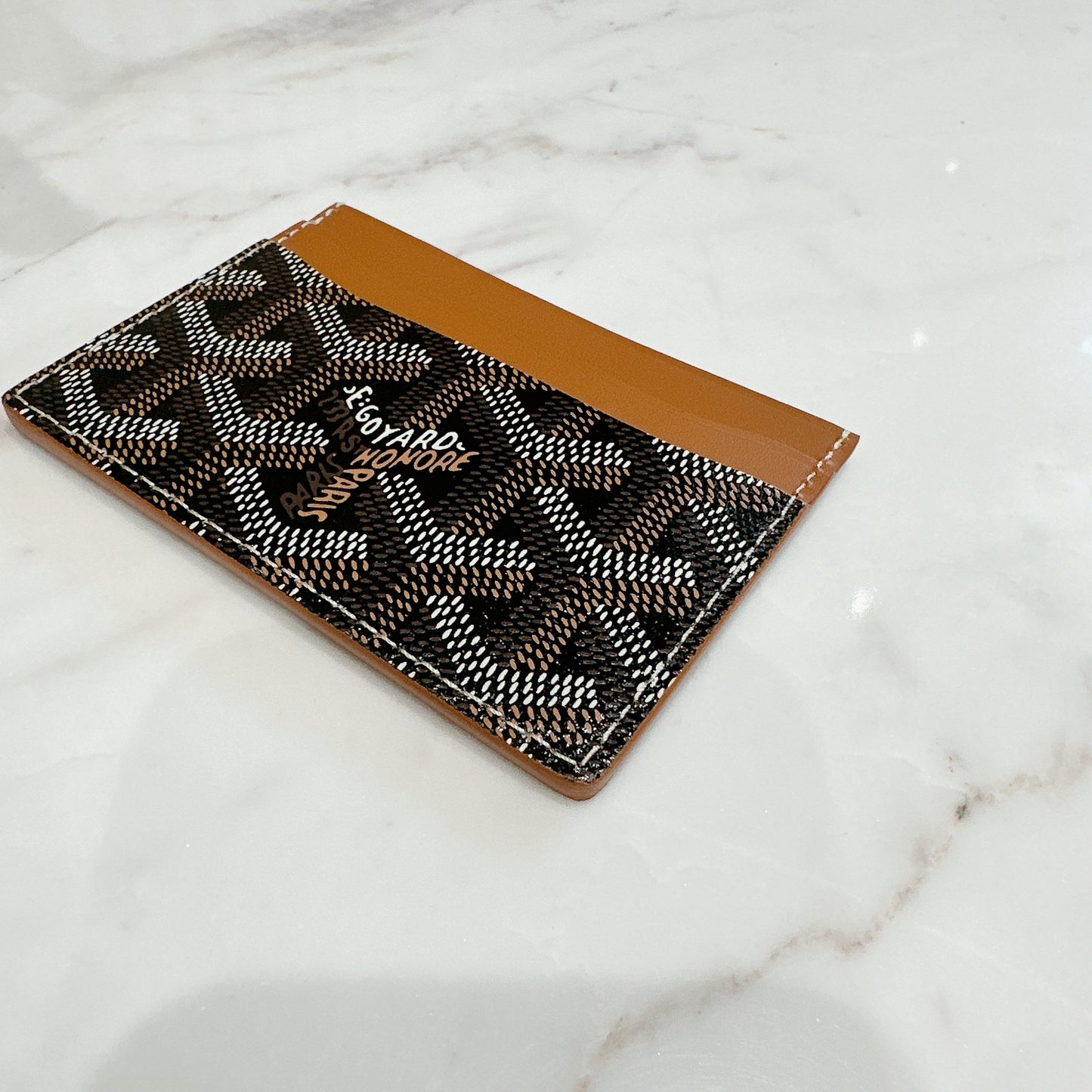 Goyard Sulpice Card Holder In Tan