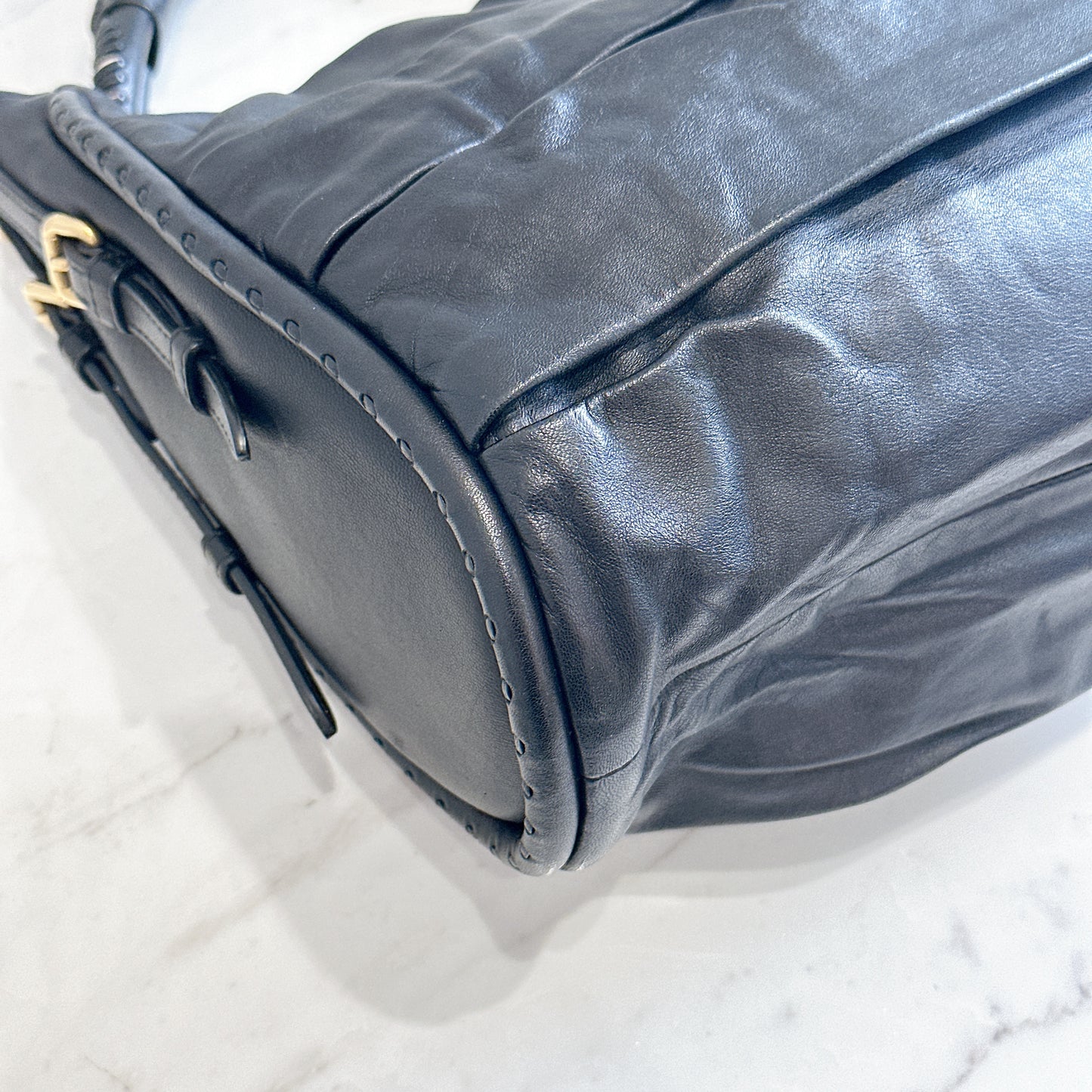 Dior Libertine Hobo in Black Lambskin