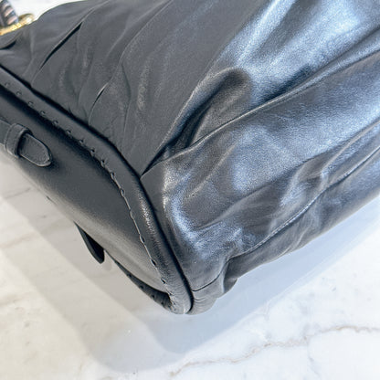 Dior Libertine Hobo in Black Lambskin