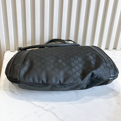Gucci GG Black Canvas 2 Way Shoulder Bag
