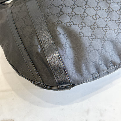 Gucci GG Black Canvas 2 Way Shoulder Bag
