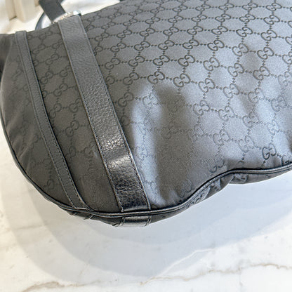 Gucci GG Black Canvas 2 Way Shoulder Bag
