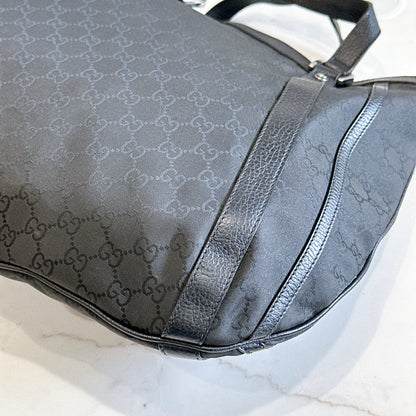 Gucci GG Black Canvas 2 Way Shoulder Bag