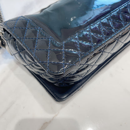 Chanel Boy Patent Reverso Boy Flap