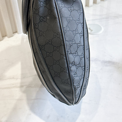 Gucci GG Black Canvas 2 Way Shoulder Bag