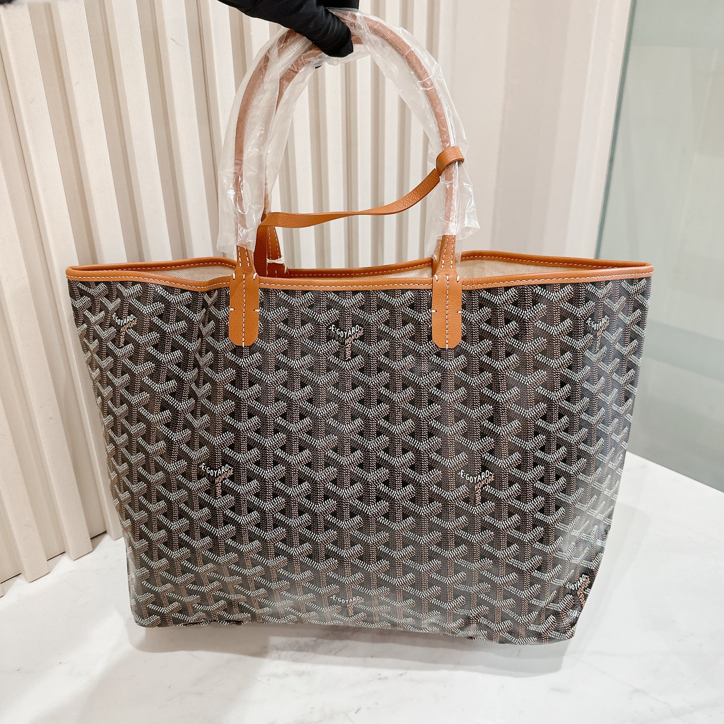 Goyard St Louis in Tan