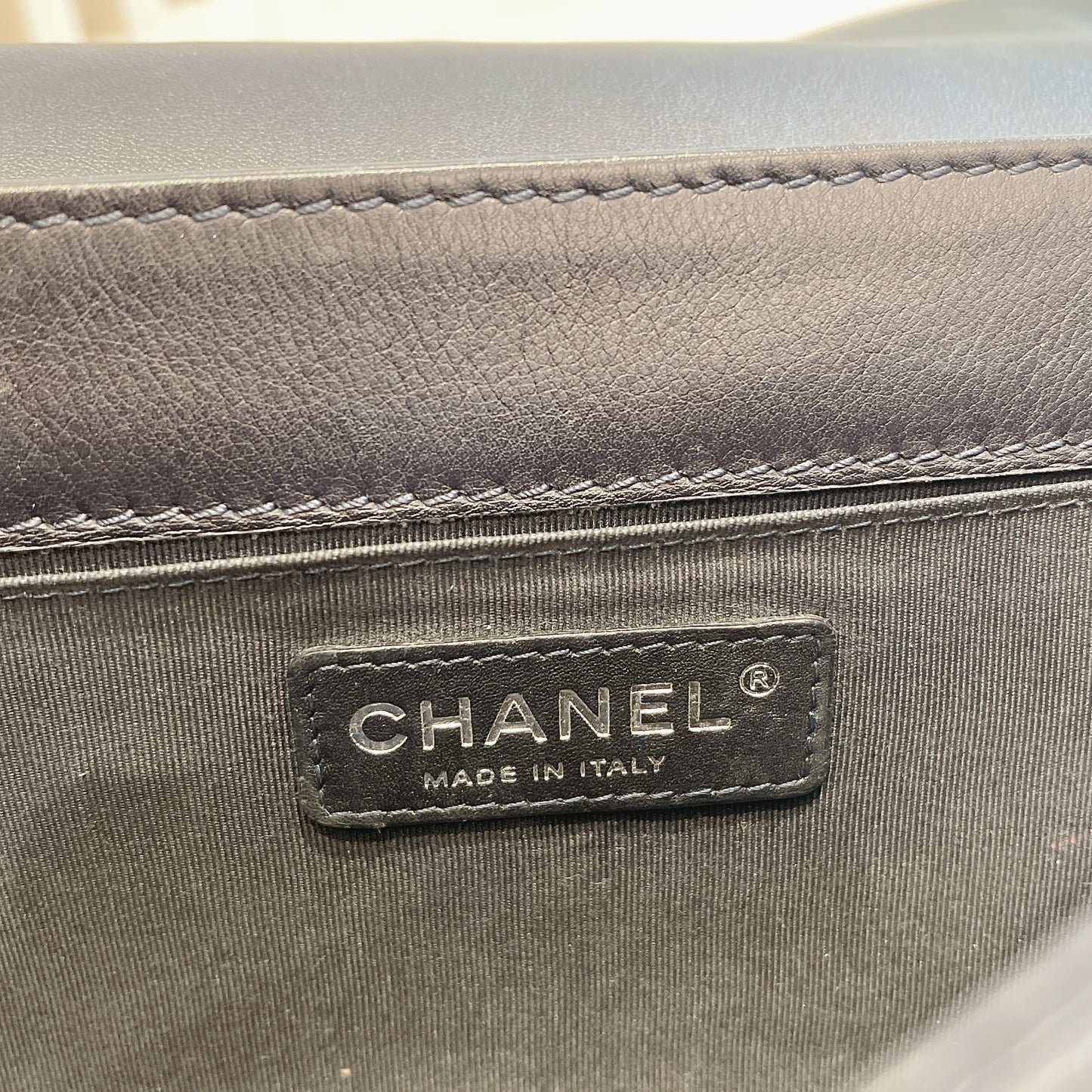 Chanel Boy Patent Reverso Boy Flap