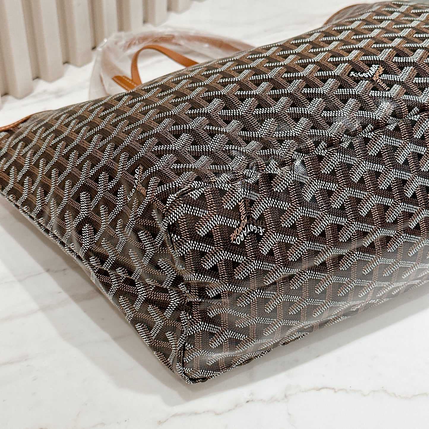 Goyard St Louis in Tan