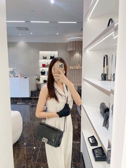 Chanel Boy Patent Reverso Boy Flap