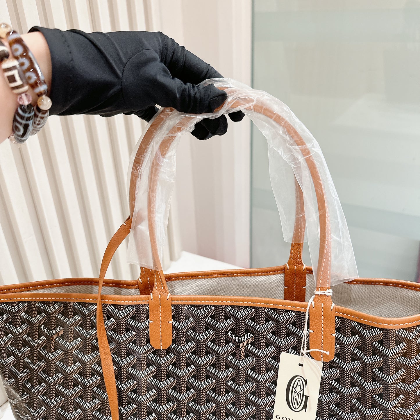 Goyard St Louis in Tan
