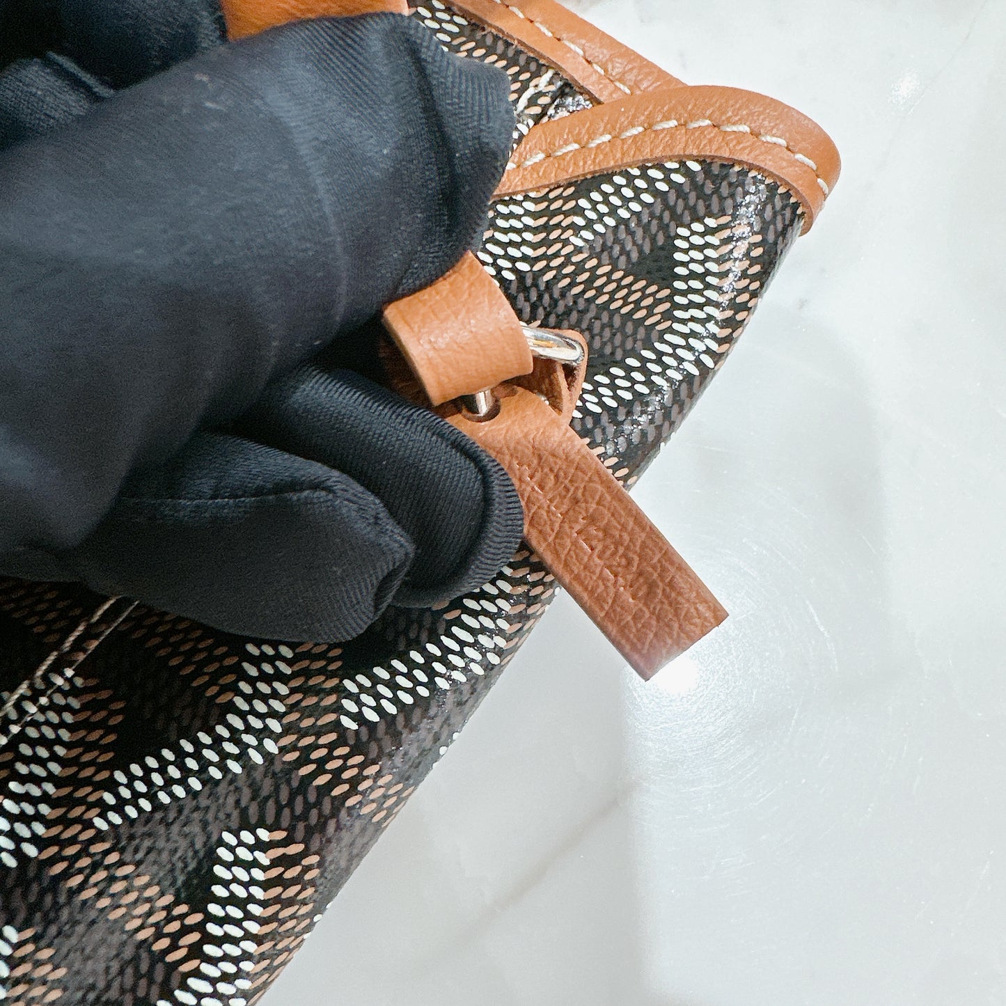 Goyard St Louis in Tan