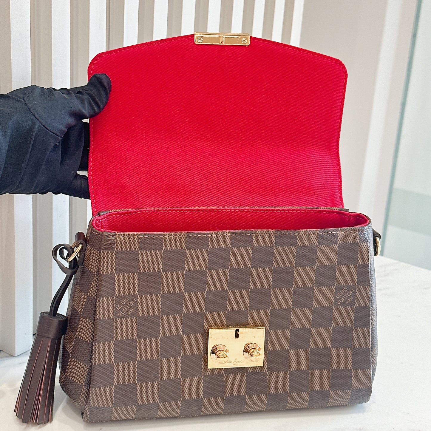 LV Damier Ebene Croisette