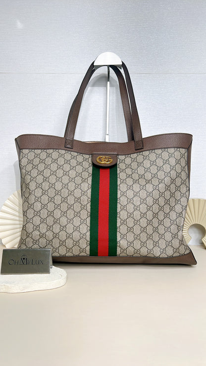 Gucci GG Supreme Ophidia Medium Soft Tote