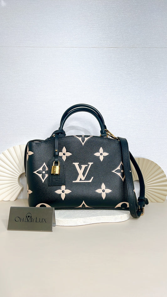 LV Petit Palais Bicolour in Black/Creme