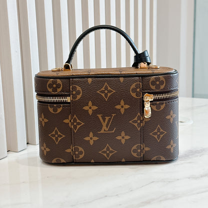 LV Monogram Reverse Vanity Chain Pouch