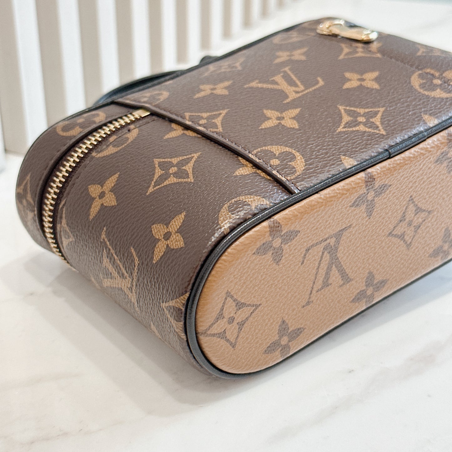 LV Monogram Reverse Vanity Chain Pouch